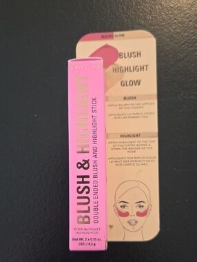 Revolution Blush & Highlight Stick — Mauve Pink